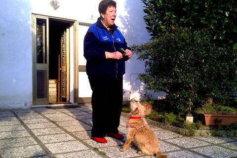 Biagio con la sua nuova mamma